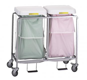 Double Leakproof Laundry Hamper w/ Foot Pedal - 684